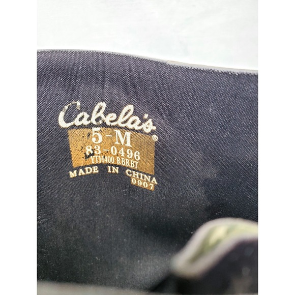 Cabela's 400g Thinsulate Ultra Insulated Hunting Boots Camouflage Youth Size 5M - Picture 9 of 15